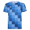 Score Draw Derby County 1988 Retro Away Shirt Adults Blue L