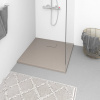 vidaXL Sprchová vanička SMC hnedá 80x80 cm - Hnedá - 98387-60602