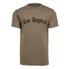 Los Angeles Wording Tee - olive S