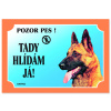 Dafiko Tabulka Tady hlídám! Belgický ovčák 1ks