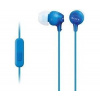 SONY MDR-EX15AP - Sluchátka do uší s mikrofonem - Blue MDREX15APLI.CE7