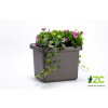 Truhlík samozavlažovací Berberis Uno - antracit 45 cm