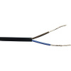 Silový kábel H03 VVH2-F 2x0,75 mm² čierny, metrážový sortiment