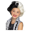 Parochňa - CRUELLA DE VIL - JUNIOR - čierno biela, dievčenská