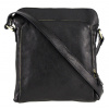 Kožená kvalitná pánska crossbody taška NICO 24x27x8 cm čierna