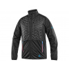 Bunda CXS LEONIS, pánska, čierna s HV modro/červenými doplnkami Farba: čierna, Veľkosť: 2XL