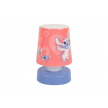 Textilomanie LED detská nočná lampička LILO & STITCH 11 cm ružová
