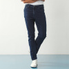 Rovné džínsy s 5 vreckami zo strečového denimu, ak meriate menej ako 170 cm, vnútorná dĺžka nohavíc 72 cm tmavomodrá 056 Blancheporte