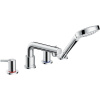 HANSGROHE Talis S 4-otvorová batéria na okraj vane, vyloženie výtoku 200 mm, chróm, 72419000