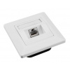Solarix zásuvka CAT6 STP 1 x RJ45 pod omítku bílá, SX9-1-6-STP-WH