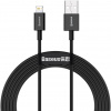Baseus CALYS-C01 Superior Fast Charging Datový Kabel USB to Lightning 2.4A 2m Black 6953156205451