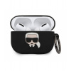 Karl Lagerfeld puzdro gumené Apple Airpods Pro KLACAPSILCHBK čie