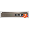 Tenda TEG1016D 16-portový gigabitový ethernetový prepínač, 10/100/1000 Mb/s, bez ventilátora, montáž do racku