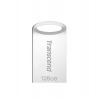 Transcend 128GB JetFlash 710S, USB 3.1 Gen 1 flash disk, malé rozměry, stříbrný kov TS128GJF710S