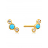 ANIA HAIE Ear Studs Terquoise & Sapphire Gold 14K EAU001-11YG