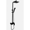 AQUATEK PG-23 BLACK sprchový stĺp s nástennou vaňovou batériou, čierna mat, PG23BLACK