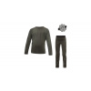 Detský merino set Sensor Merino Air tričko + spodná bielizeň olivovo zelená 150