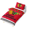 NHL Mikroplyšové obliečky Chicago Blackhawks 140x200/70x90 cm