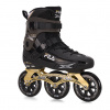 Fila Kolečkové brusle Houdini Pro Black/Gold (Velikost eur: 40, Velikost výrobce: 6.5, Počet koleček: 3x, Velikost koleček: 110mm)