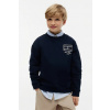 Tommy Hilfiger mikina detská bavlnená KB0KB10594.128.176.9BY2 tmavomodrá 164