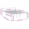 vidaXL Posteľ pre seniorov, biela 160x200 cm, borovicový masív - Biela - 168160-102494