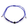 Stoklasa Náramek shamballa srdce a broušené korálky s AB efektem - 11 modrá námořnická