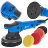 Leštička na autá DUAL ACTION s nastavením 150 mm GEKO PREMIUM + sada 4 hubiek (4)