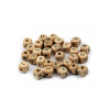 Drevené koráliky kocka 10x10 mm 2. akosť - 40 ks prírodný
