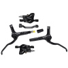 Shimano brzda kotoučová MT200 černá, přední + zadní komplet bez kotoučů / černé hadice (zadní J-kit)
