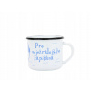 BELIS Smaltovaný hrnček 8 cm 350 ml