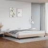 vidaXL Posteľný rám kapučínový 200x200 cm umelá koža