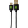 Techly Techly USB2.0 kábel ST Type-A - ST Type-C čierny, 0,1m