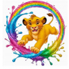 CUKROVÁ TLAČ Masa Jedlý obrázok na tortu SIMBA Leví kráľ + MENO POSTAVY 42