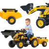 FALK Šlapací traktor Bagr Komatsu s přívěsem a lžící 2-5 let