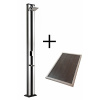 SET Solárna sprcha CF Aluminium + podstavec