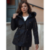 Čierna dámska parka s kožušinou TY4551, ty4551-XL XL