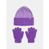 Under Armour Čiapka G Beanie/Glove Combo-PPL Fialová OSFM