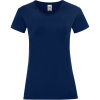 Fruit of the Loom Tričko Lady-Fit Iconic 150 T, krátký rukáv, dámské COT16143200303-navy L Navy