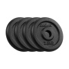 Liatinová súprava závažia 4x2,5kg, otvor 31mm, klasický tanier, REBEL ACTIVE