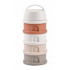 BEABA Nádoby na mlieko v prášku 4 komory Cotton White/Terracotta