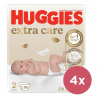 4x HUGGIES® Plienky jednorázové Extra Care 2 (3-6 kg) 24 ks VP-F178441