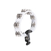 MEINL HTMT2WH Tambourine with holder (steel) White
