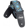 AMUMU Hippie Embroidery Cotton Strap Blue