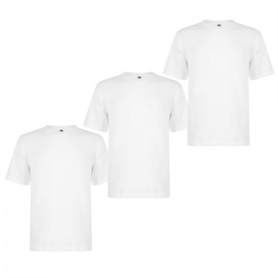 Donnay 3 Pack T Shirts Mens White S