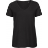 B&C INSPIRE VT / Dámske tričko s výstrihom do V - black XXL