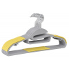 Vešiaky na oblečenie FLEXI sivé / žlté (10 ks)