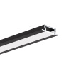 LED profil vestavný KLUS MICRO-NK černý - LED profil MICRO-NK černý - 3m