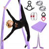 Akrobatická šatka aerial silk, multifunkčná, 6 m, fialová