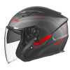 Prilba N128 KRILL, NOX (čierna matná-červená, veľ. S)