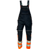 CERVA KNOXFIELD HI-VIS DW275 / Pracovné reflexné nohavice s trakmi - antracit/oranžová 50